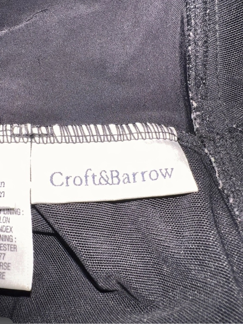 CROFT & BARROW Black SIZE 12 Tie-Front One-Piece Swimsuit Dress Full Coverage - Picture 12 of 15